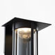 Abram 1 Light 12 inch Textured Black Outdoor Wall Lantern