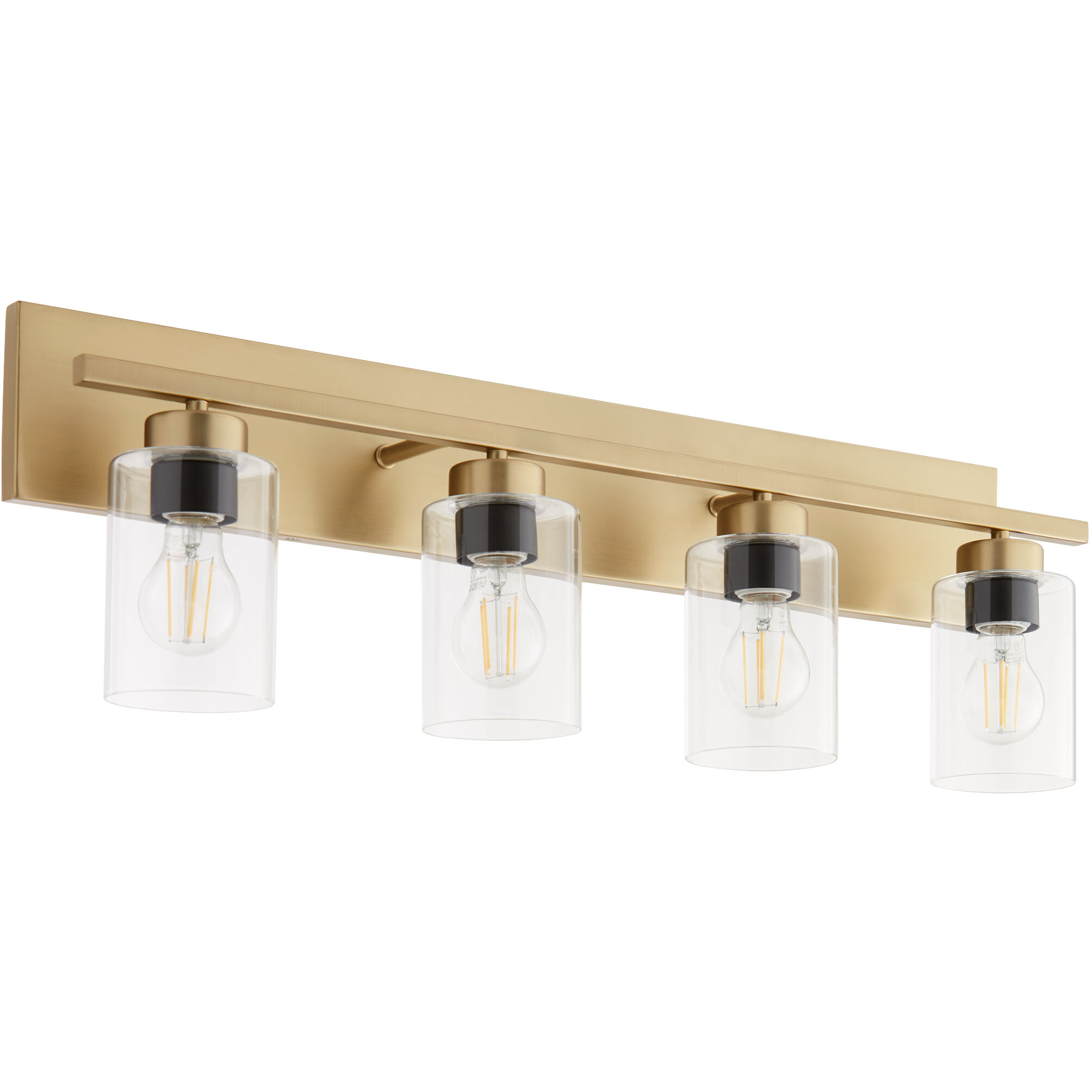 Carter 4 Light 30 inch Aged Brass Vanity Light Wall Light