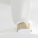 Brisa 60 inch Studio White and Aged Brass with Studio White/Matte Black Blades Patio Fan