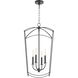 Mantle 4 Light 15 inch Matte Black Entry Ceiling Light