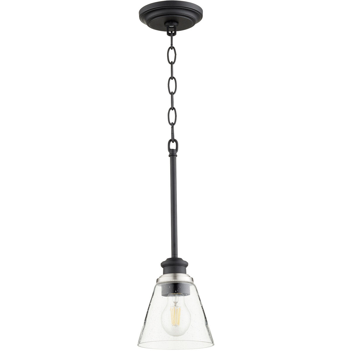 Dunbar 1 Light 6 inch Noir Mini Pendant Ceiling Light