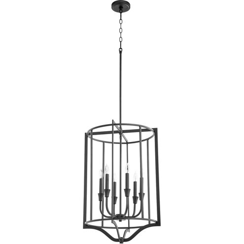 Marquee 6 Light 18 inch Noir Pendant Ceiling Light