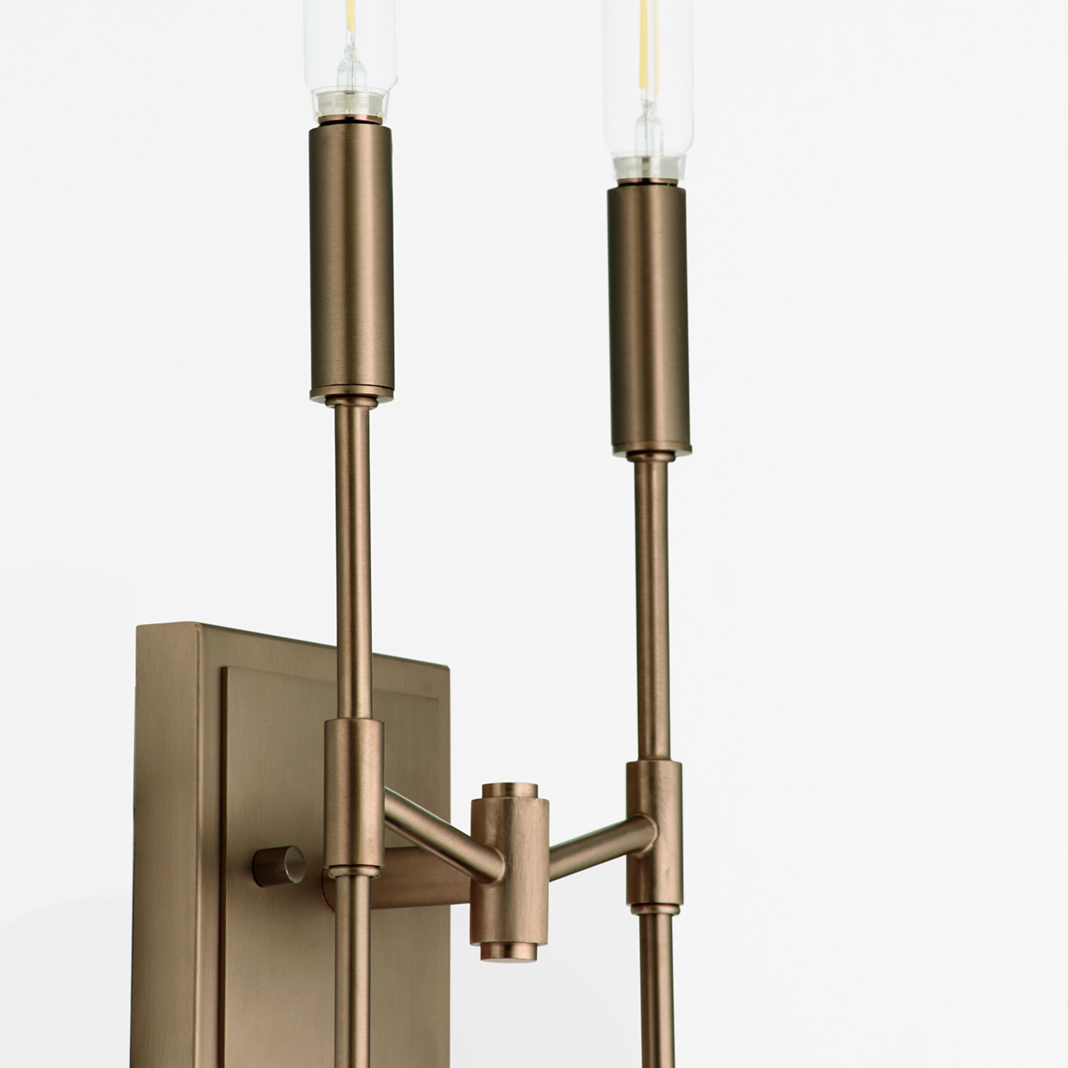 Hamilton 2 Light 10 inch Dark Brass Wall Sconce Wall Light