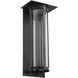 Abram 1 Light 18 inch Textured Black Outdoor Wall Lantern