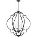 Dublin 6 Light 30 inch Noir Pendant Ceiling Light