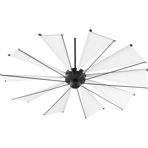 Mykonos 72 inch Noir with White Blades Indoor/Outdoor Ceiling Fan
