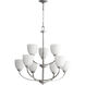 Reyes 9 Light 31 inch Classic Nickel Chandelier Ceiling Light