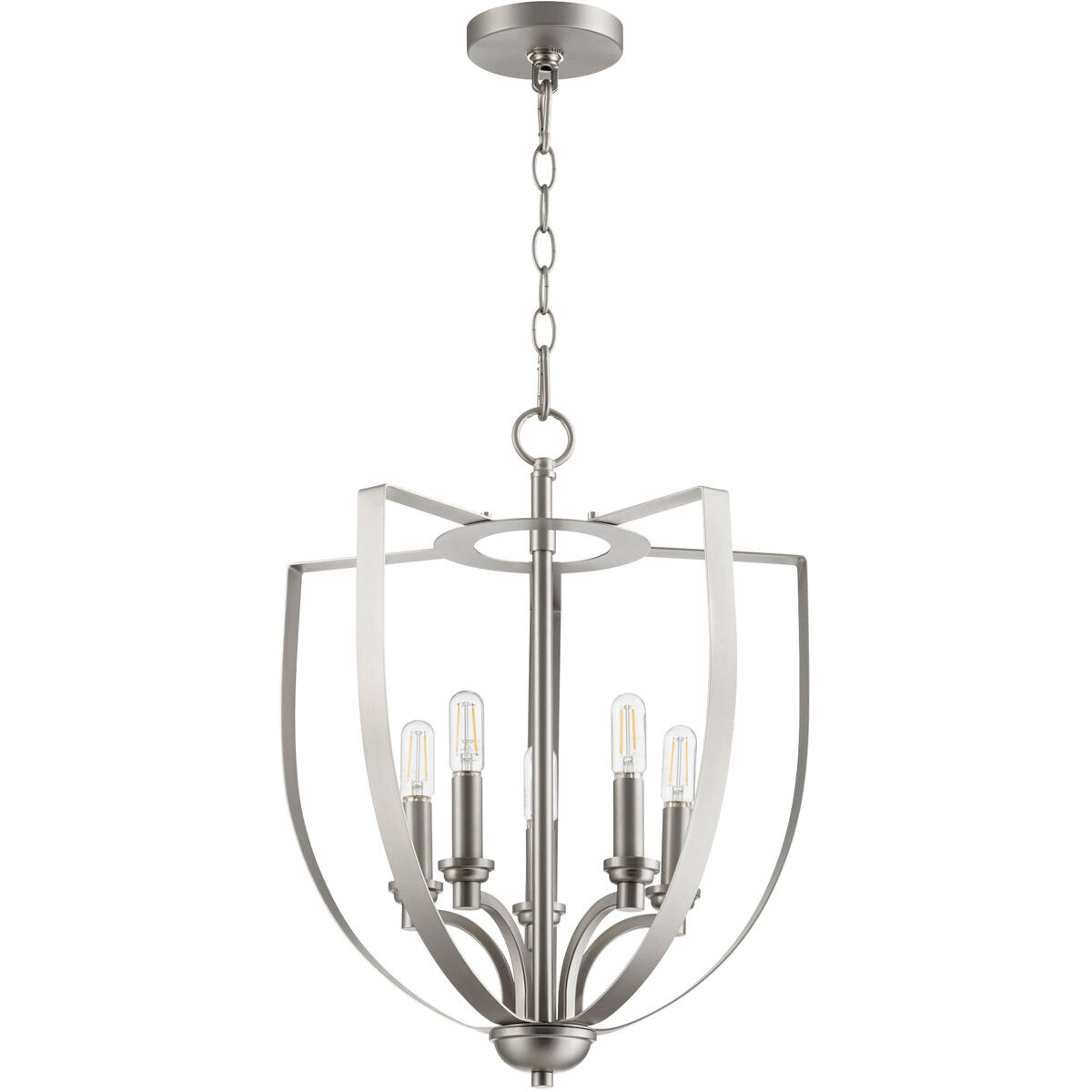 Dakota 5 Light 16 inch Satin Nickel Entry Pendant Ceiling Light
