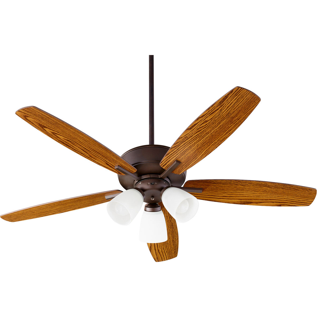 Breeze 52 inch Oiled Bronze with Dark Oak/Walnut Blades Indoor Ceiling Fan