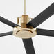 Revel 80 inch Aged Brass with Matte Black Blades Ceiling Fan