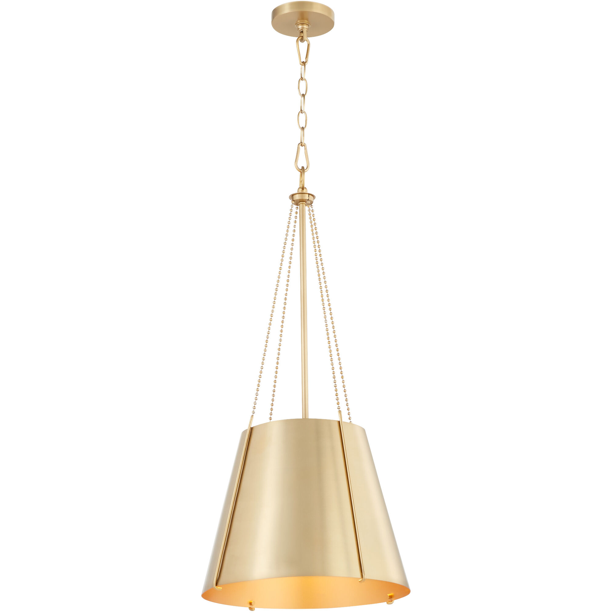 Denise 1 Light 15 inch Aged Brass Pendant Ceiling Light