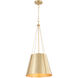 Denise 1 Light 15 inch Aged Brass Pendant Ceiling Light