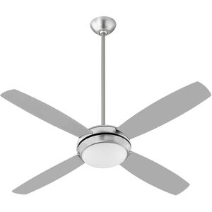 Expo 52 inch Satin Nickel with Silver/Weathered Gray Blades Ceiling Fan