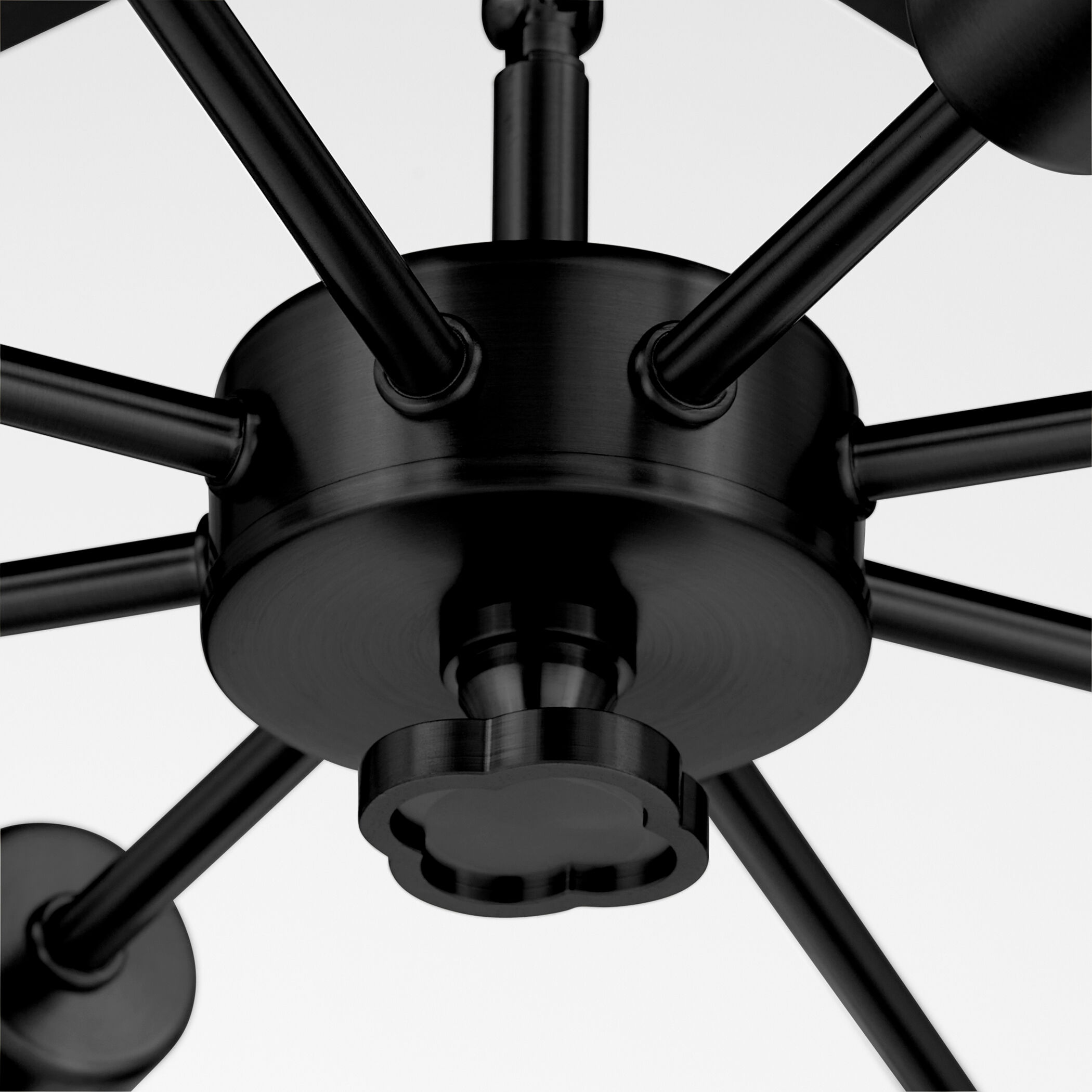 Belleview 8 Light 38 inch Matte Black Pendant Ceiling Light