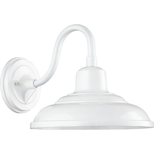 Fort Worth 1 Light 11 inch Studio White Outdoor Wall Mount