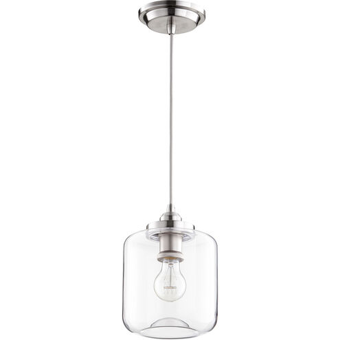 Fort Worth 1 Light 7 inch Satin Nickel Mini Pendant Ceiling Light