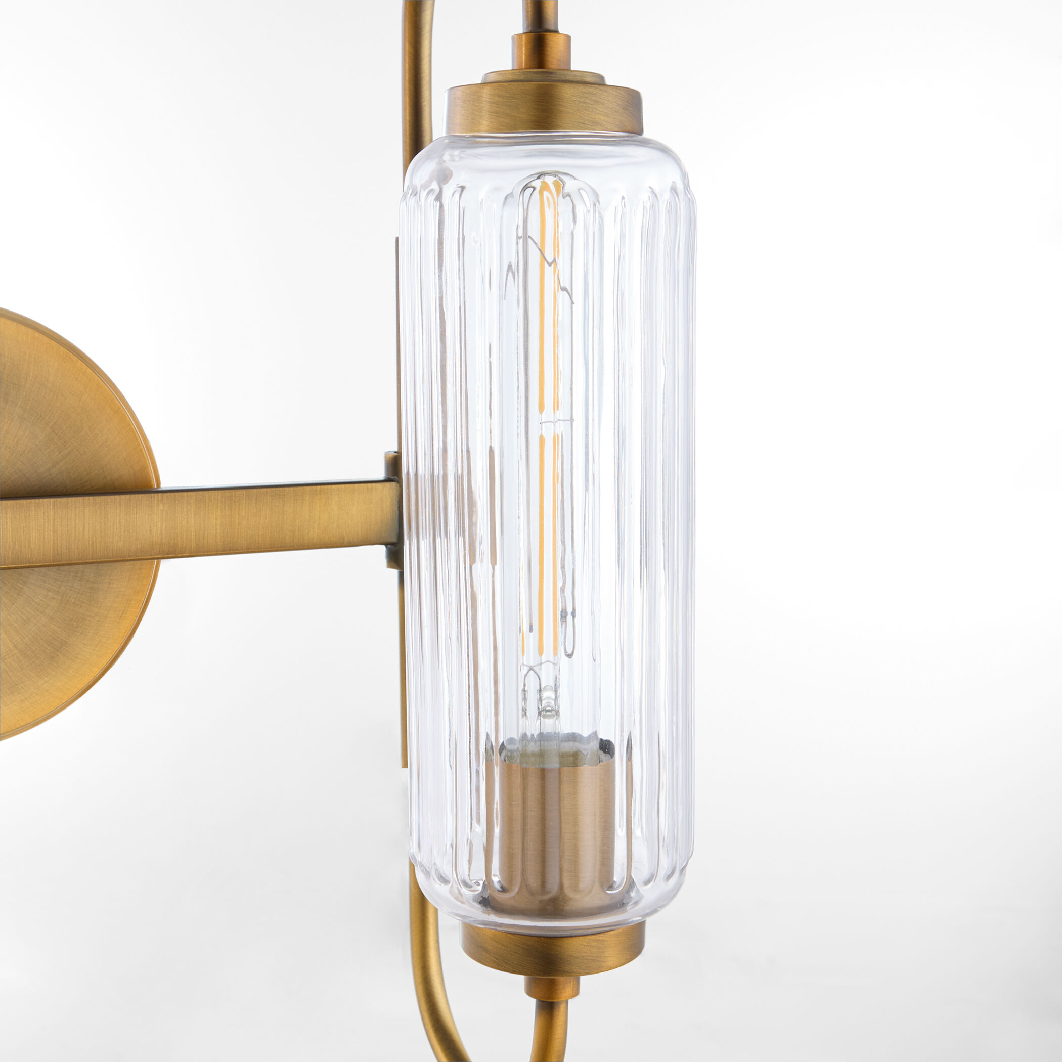 Whitmire 2 Light 14 inch Brushed Brass Vanity Light Wall Light