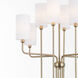 Charlotte 8 Light 30 inch Aged Brass Chandelier Ceiling Light