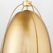 Jamie 1 Light 14.5 inch Aged Brass Pendant Ceiling Light