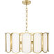 Belleview 5 Light 25 inch Aged Brass Pendant Ceiling Light