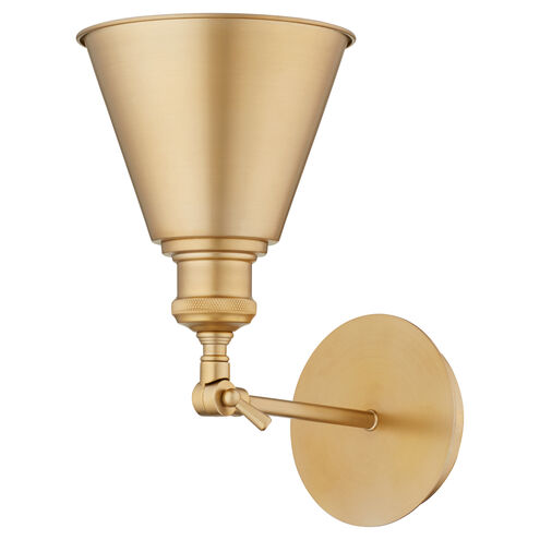 Fort Worth 1 Light 7 inch Aged Brass Wall Sconce Wall Light