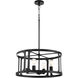 Colburn 4 Light 22 inch Matte Black Pendant Ceiling Light