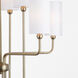 Charlotte 8 Light 30 inch Aged Brass Chandelier Ceiling Light