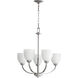 Reyes 5 Light 26 inch Classic Nickel Chandelier Ceiling Light