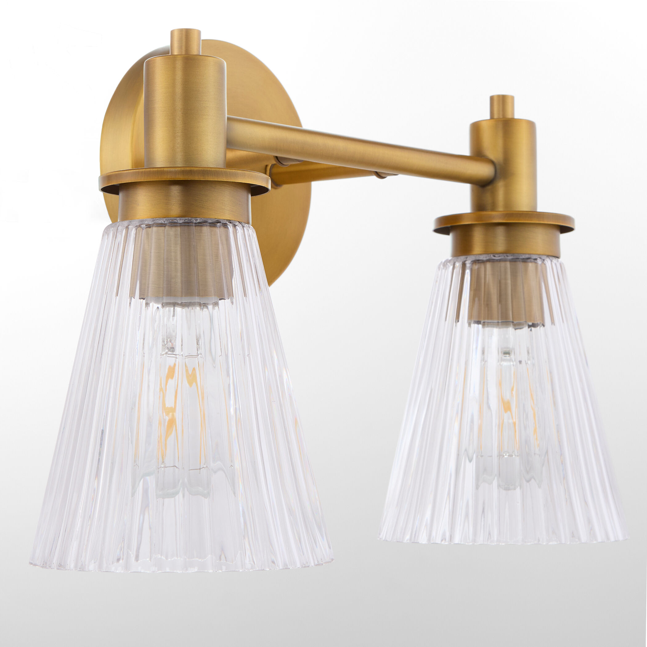 Lawton 2 Light 14 inch Brushed Brass Vanity Light Wall Light
