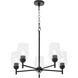 Wallinger 5 Light 24.5 inch Matte Black Chandelier Ceiling Light