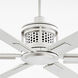 Zeus 80 inch Satin Nickel Patio Fan