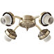Fort Worth LED Antique Brass Fan Light Kit