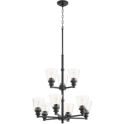 Dunbar 9 Light 27 inch Noir Chandelier Ceiling Light