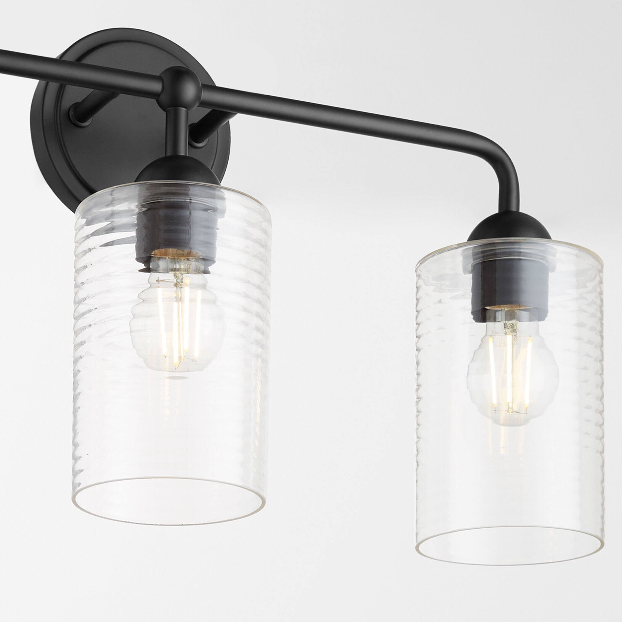 Black vanity 3 light top