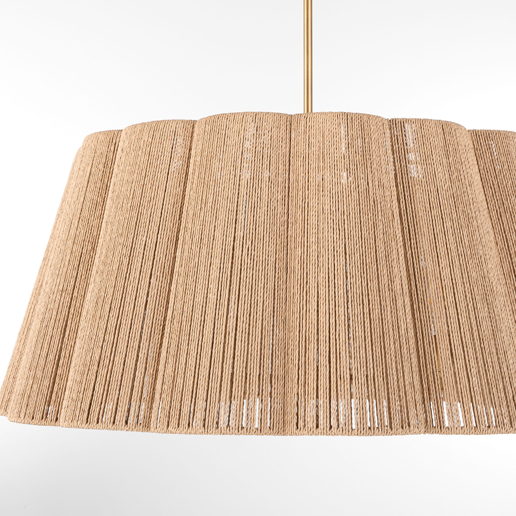 Anton 8 Light 32 inch Brushed Brass Pendant Ceiling Light