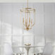 Richmond 4 Light 18 inch Aged Brass Mini Chandelier Ceiling Light