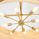 Fairview 8 Light 36 inch Brushed Brass Pendant Ceiling Light