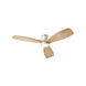 Lurus 64 inch Satin Nickel with Weathered Gray Blades Ceiling Fan