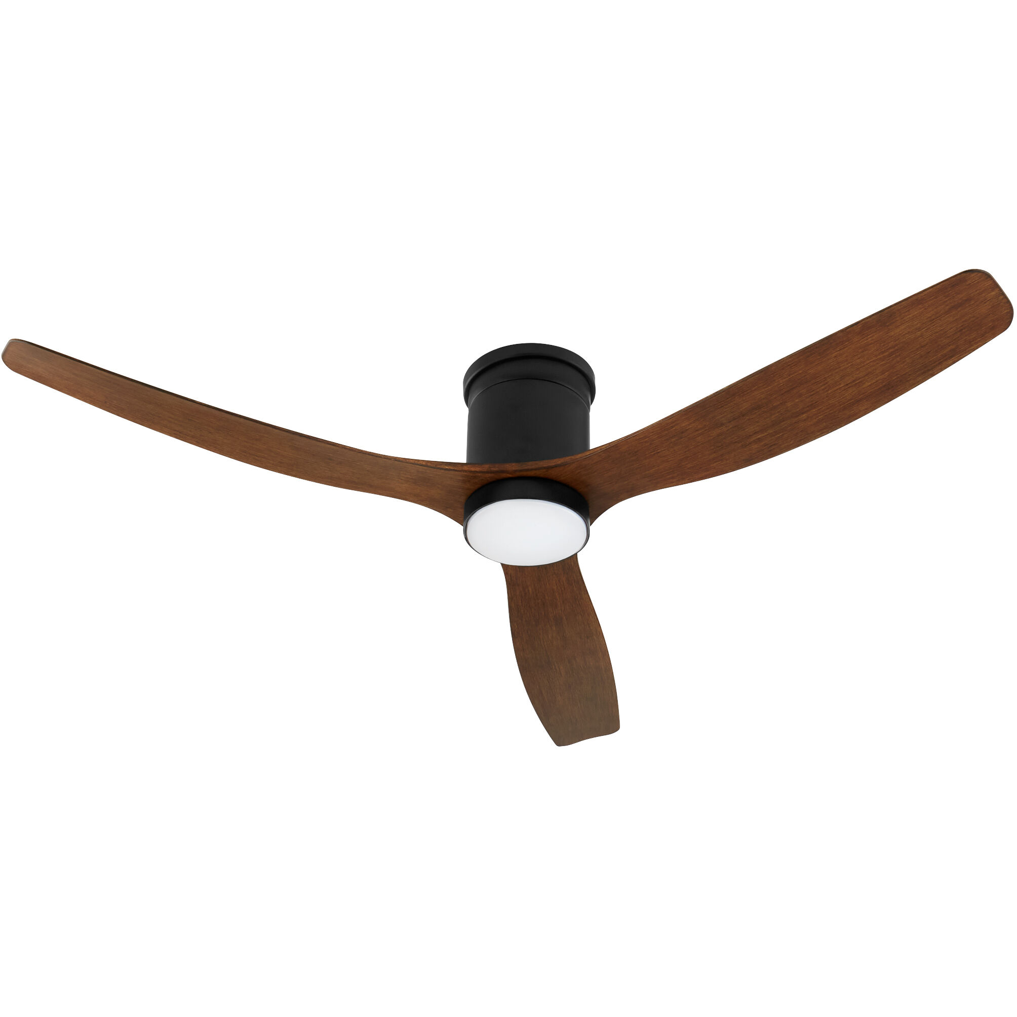 Dayton 52 inch Matte Black with Walnut Blades Patio Fan