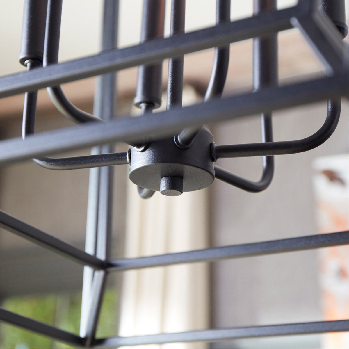 Monument 6 Light 21 inch Noir Foyer Pendant Ceiling Light