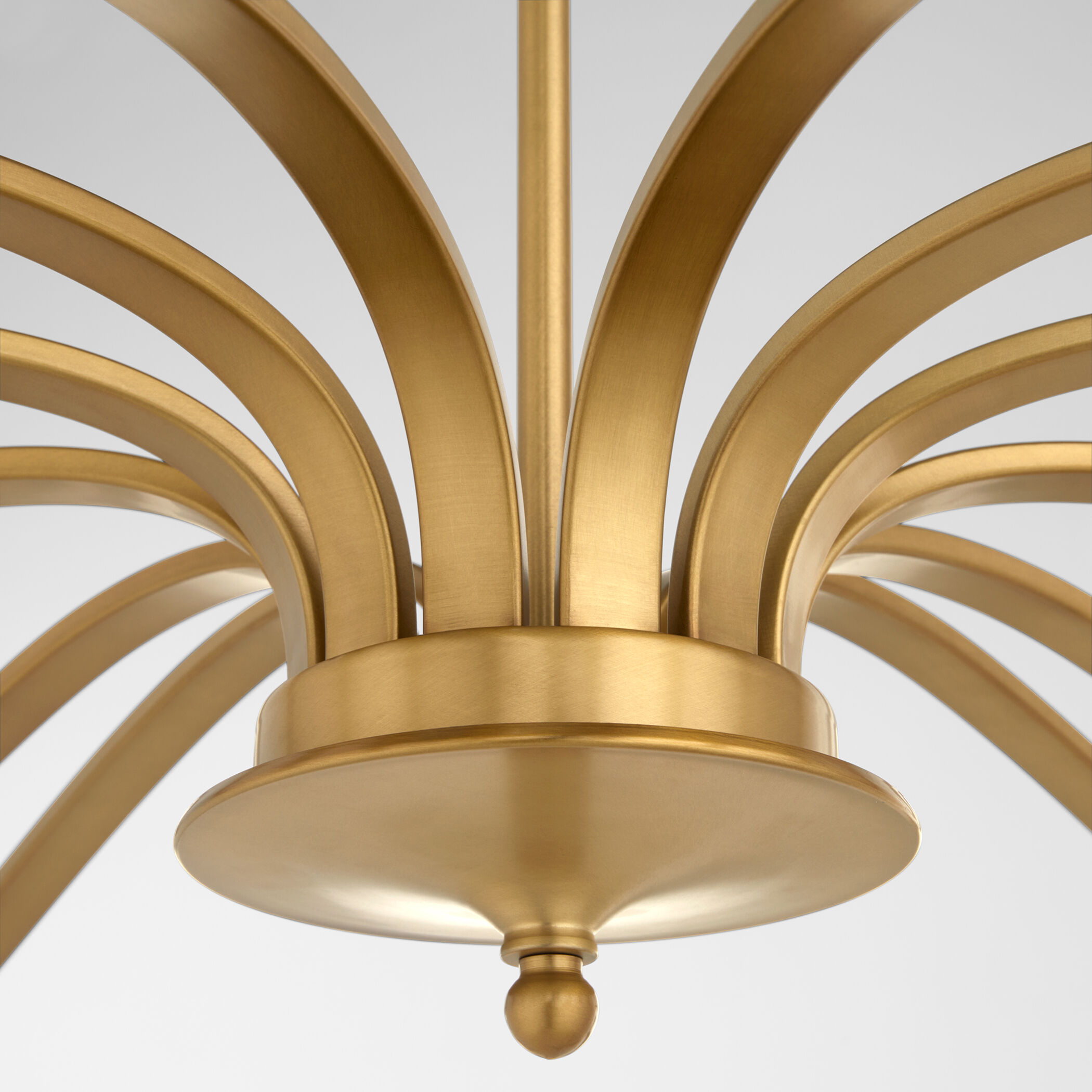 Chantelle 12 Light 60 inch Brushed Brass Chandelier Ceiling Light