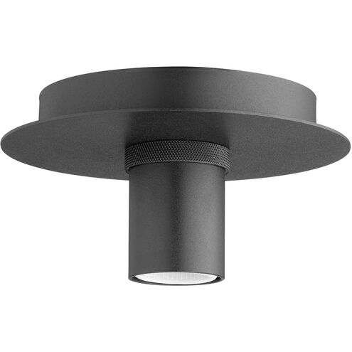 Modern Keyless 1 Light 6 inch Noir Flush Mount Ceiling Light