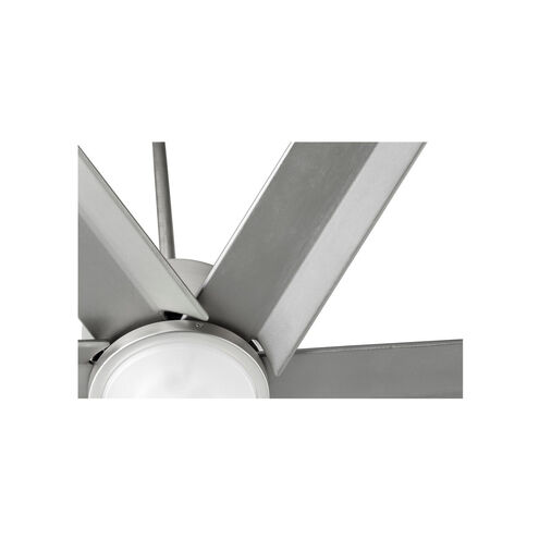 Titus 80 inch Satin Nickel with Silver Blades Ceiling Fan