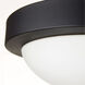 Contempo 2 Light 11 inch Noir Flush Mount Ceiling Light, Quorum Home 