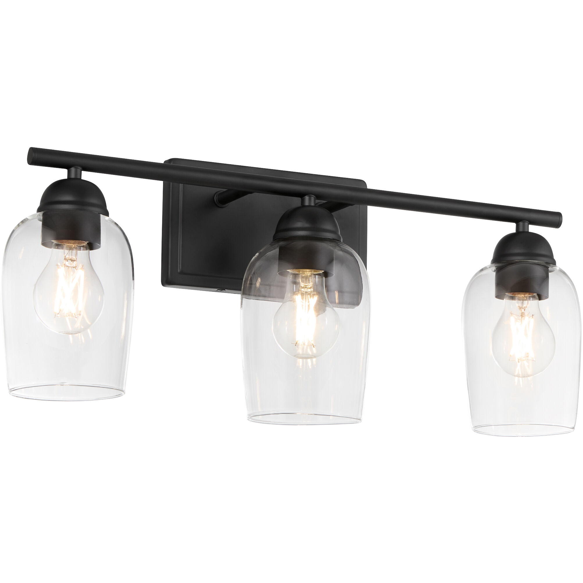 Wallinger 3 Light 21 inch Matte Black Vanity Light Wall Light