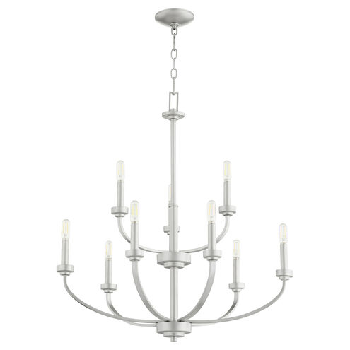 Reyes 9 Light 31 inch Classic Nickel Chandelier Ceiling Light