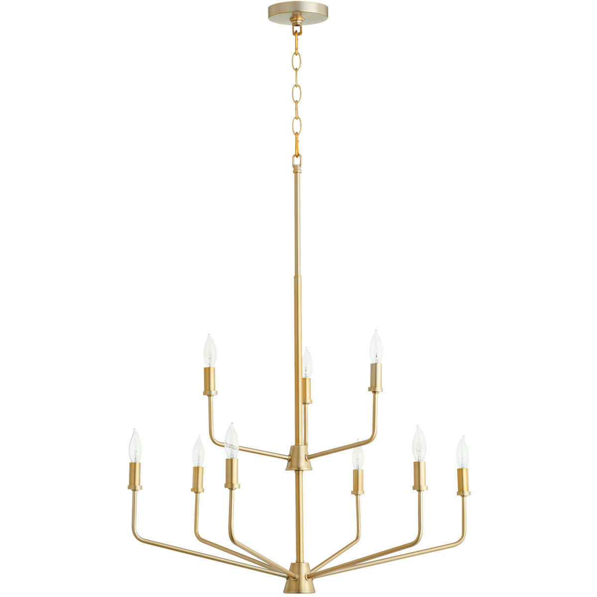 Harmony 9 Light 30 inch Aged Brass Chandelier Ceiling Light
