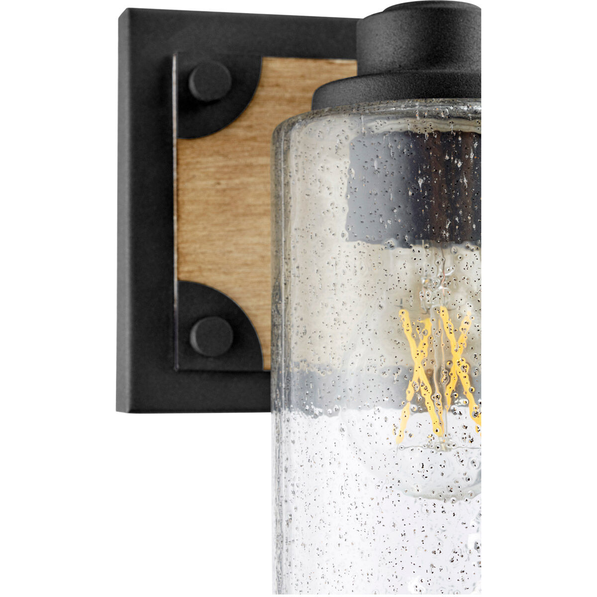 Fort Worth 2 Light 15 inch Noir and Driftwood Vanity Light Wall Light