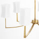 Ayala 6 Light 32.75 inch Gold Leaf Chandelier Ceiling Light