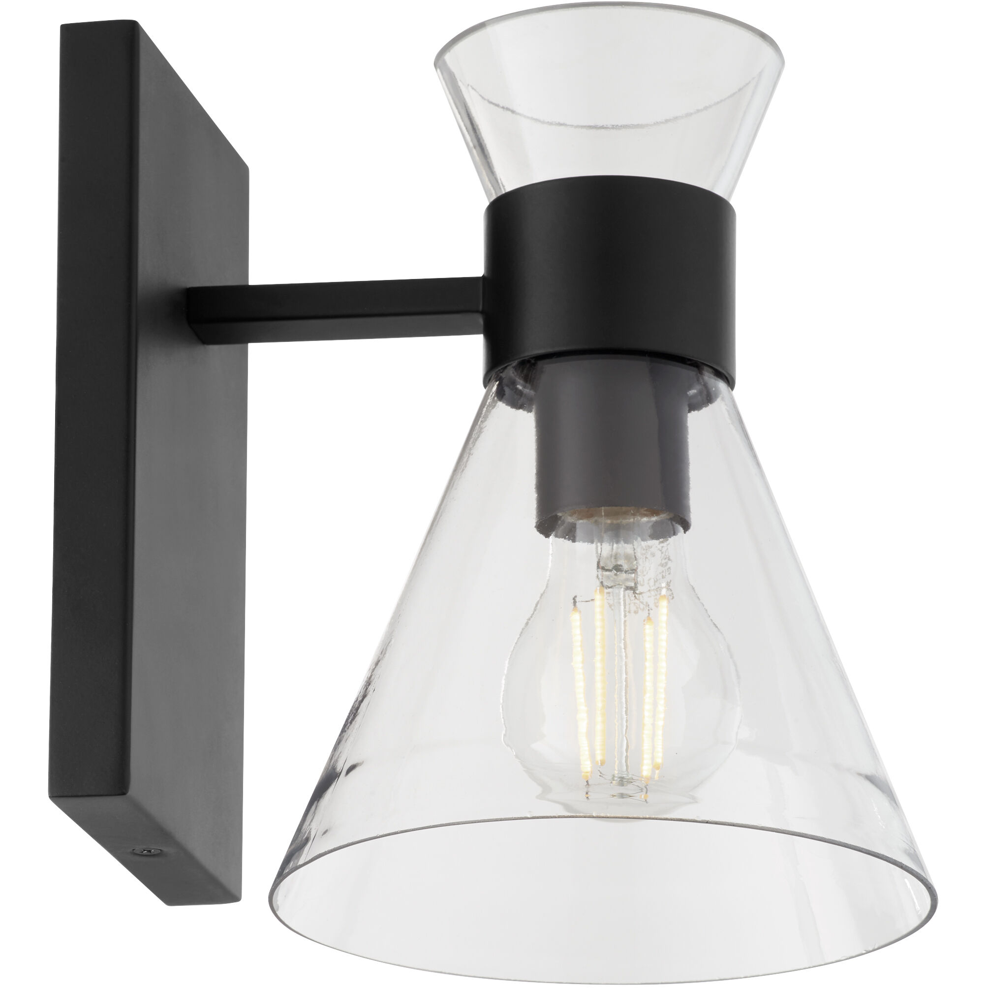 Beldar 1 Light 6.75 inch Matte Black Wall Mount Wall Light